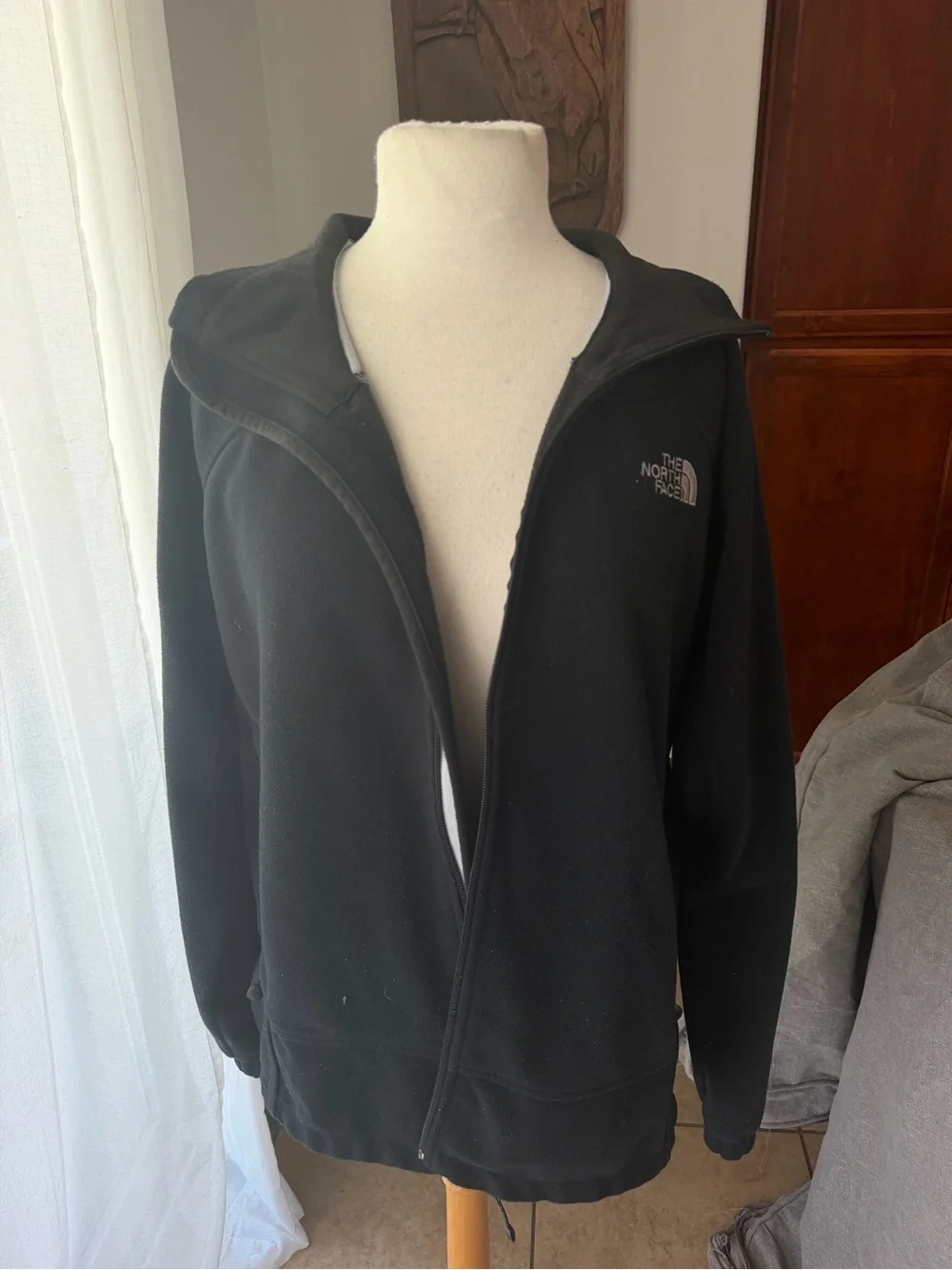 The North Face Black Hooded Fleece Jacket